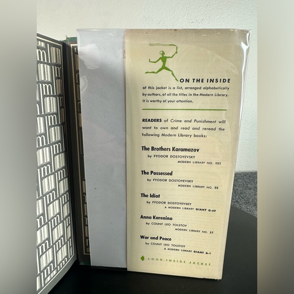 Crime and Punishment Modern Library 199 by Dostoevsky Fyodor 1950 Hardcover - Picture 10 of 11